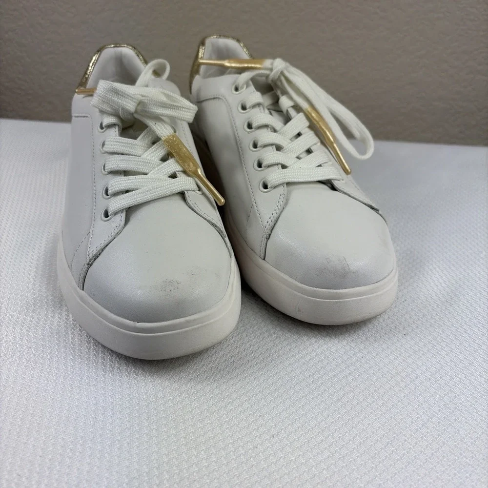 Kate‎ Spade Size 8.5 New York Lift Platform Sneaker White Leather